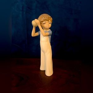 VTG Casades Boy Throwing Ball Figurine 70’-80’ Very Rare.